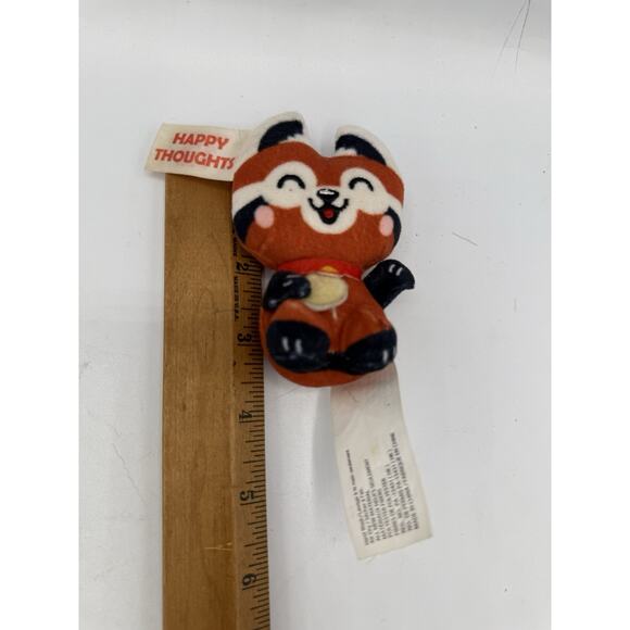 Set of 3 Mini Plush Animal Charms – Lucky Cat, Red Panda, Lucky Fortune - Picture 6 of 6